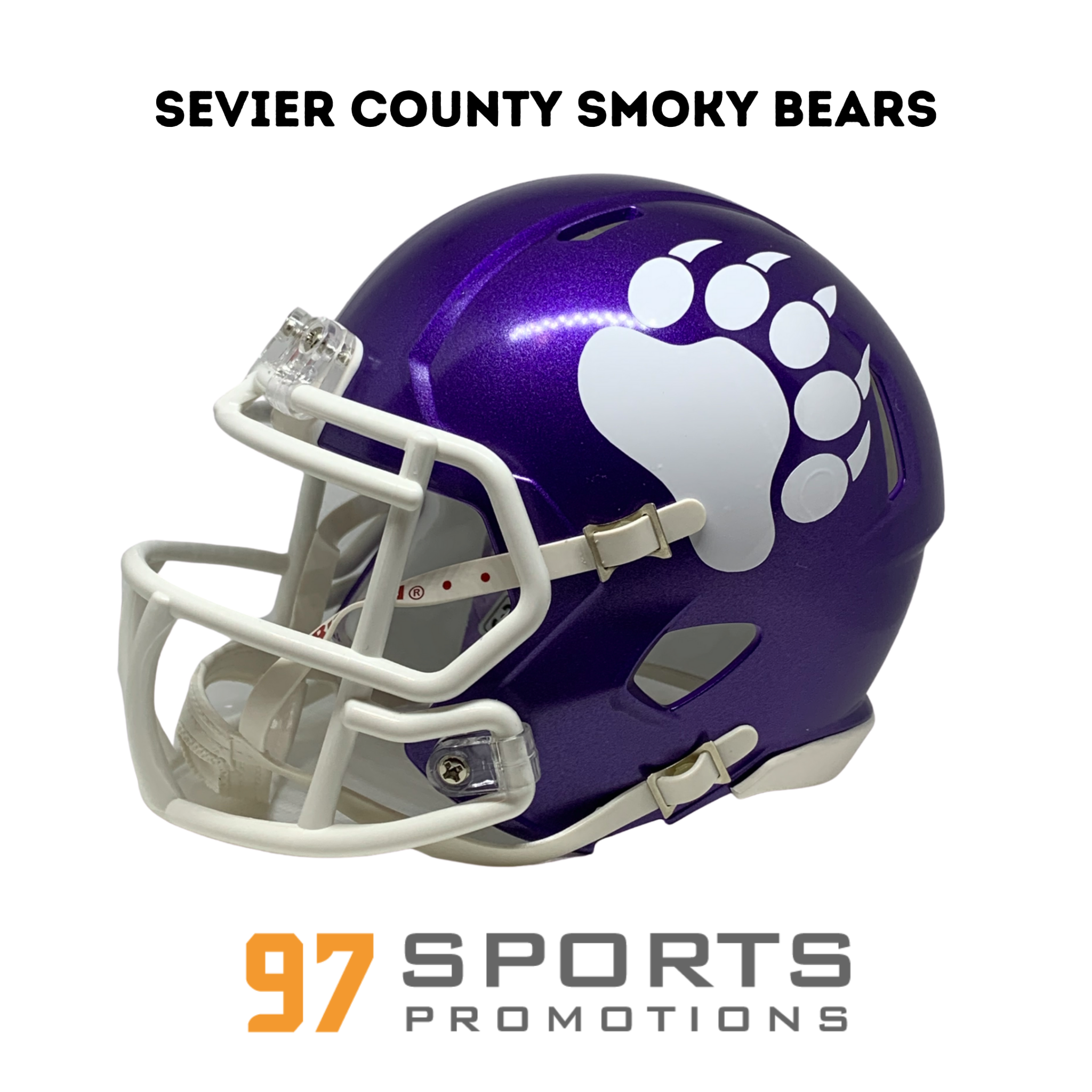 Sevier County High School Smoky Bears (Tennessee) Mini Football Helmet