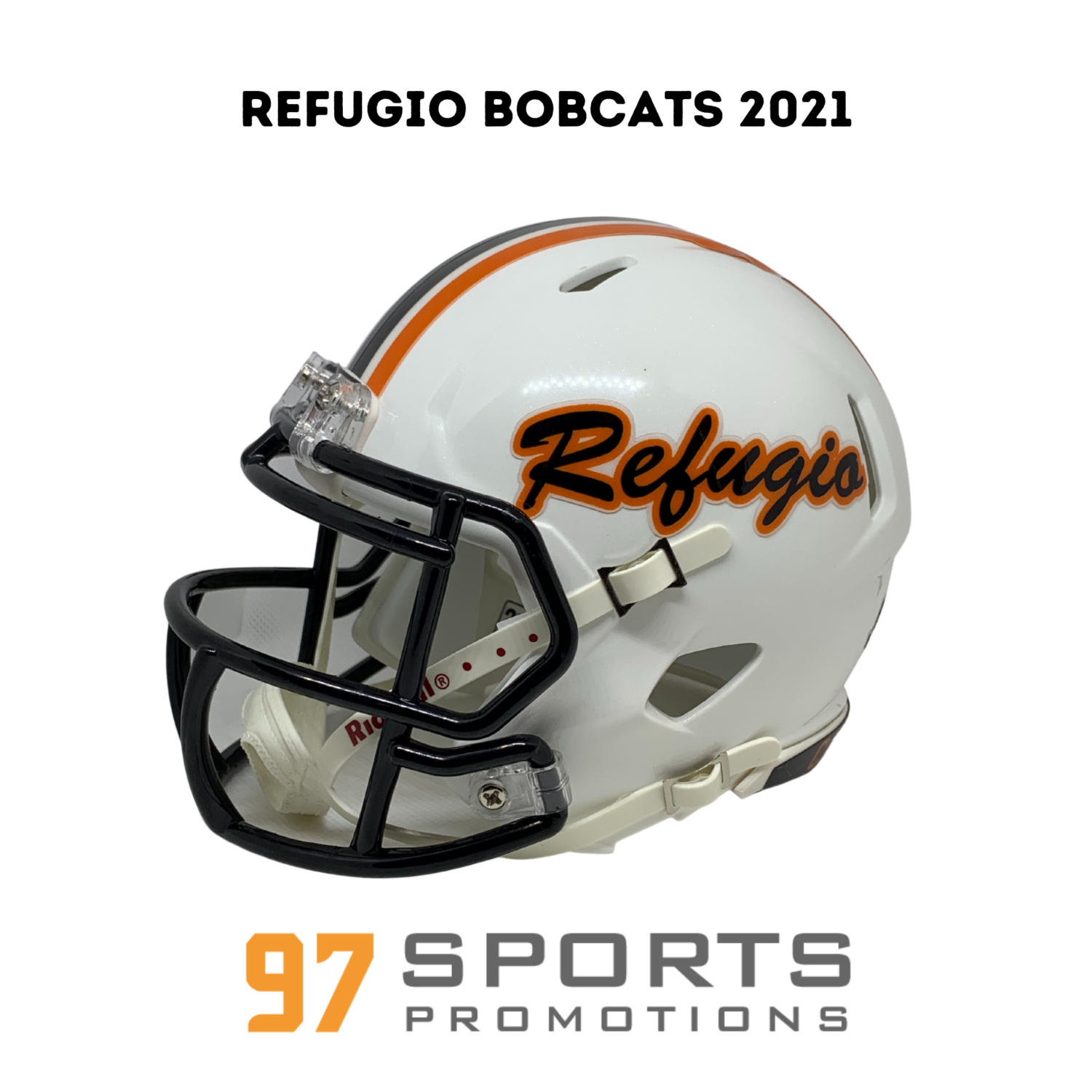 Refugio Bobcats (TX) 2021 Mini Football Helmet 97 Sports Promotions