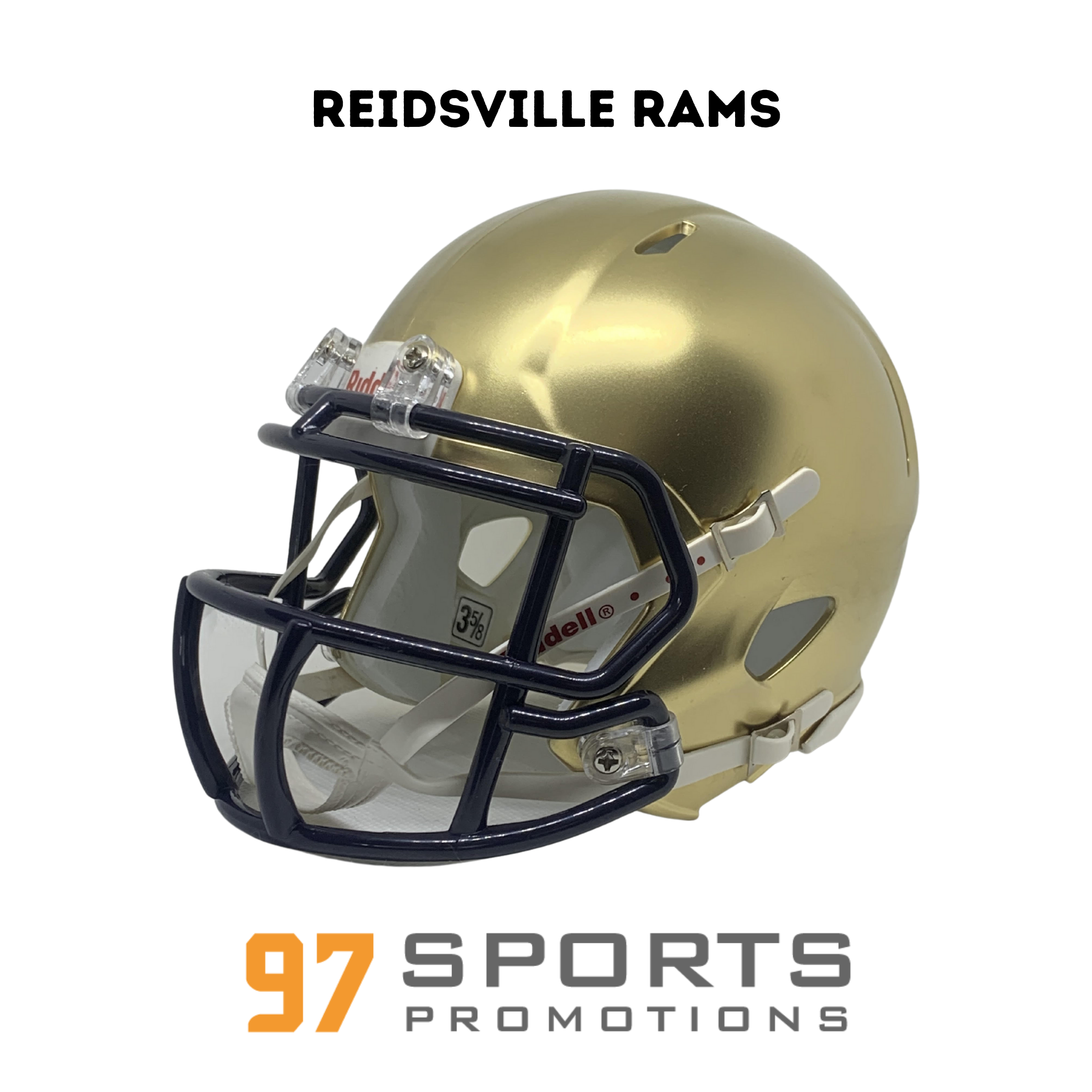 Reidsville High School Rams Mini Football Helmet (NC) - 97 Sports Promotions