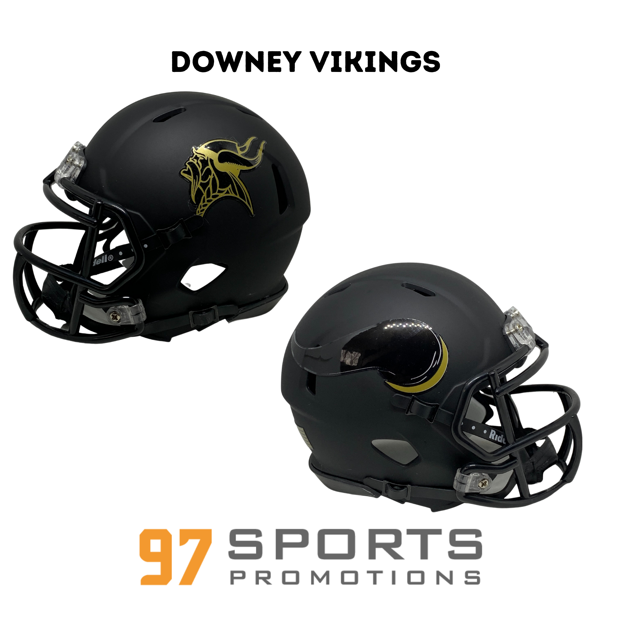 Downey High Vikings (CA) Mini Football Helmet