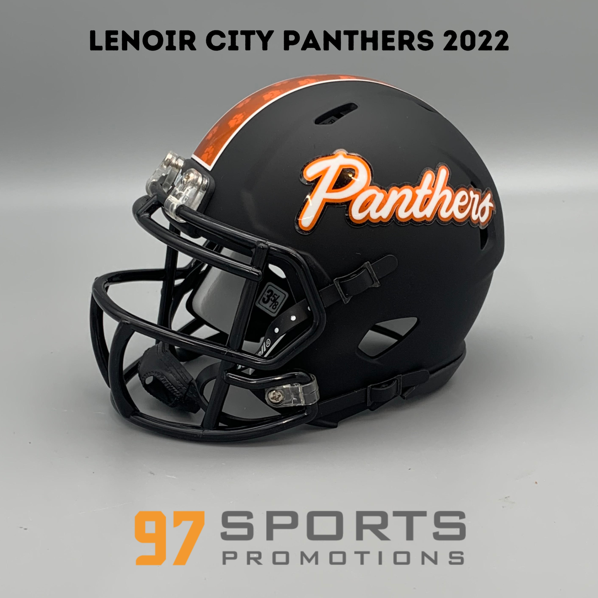 Lenoir City Panthers 2022 Mini Football Helmet 97 Sports Promotions