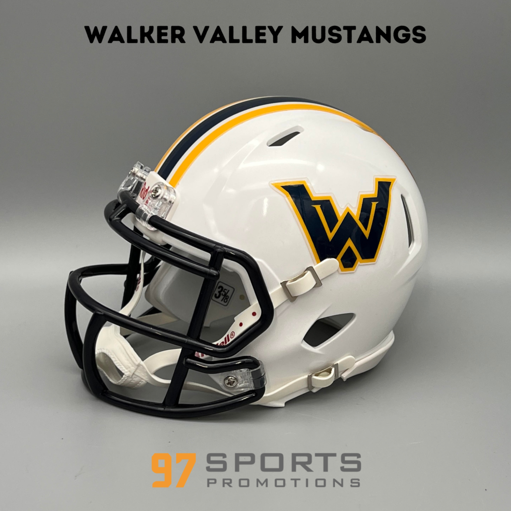 Walker Valley Mustangs 2022 Mini Football Helmet 97 Sports Promotions