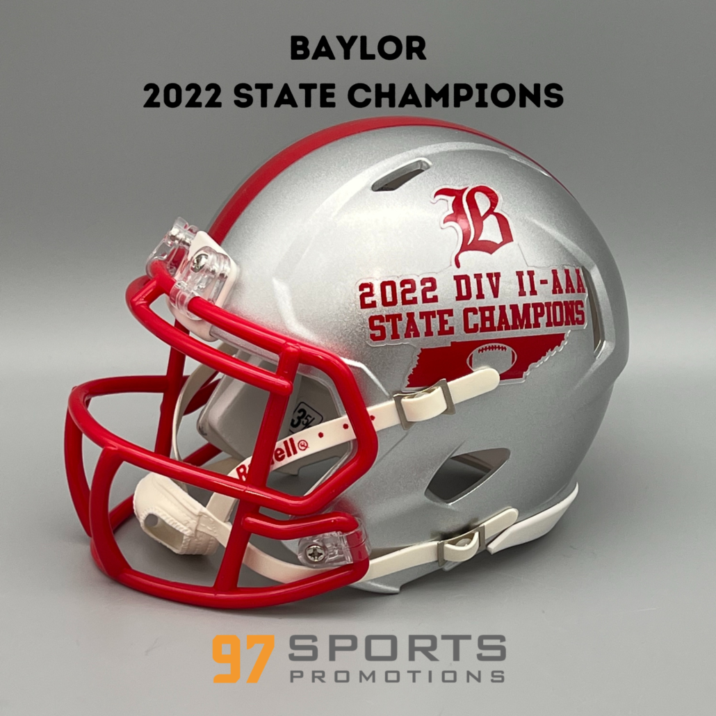 Baylor Red Raiders 2022 State Champions Mini Football Helmet 97