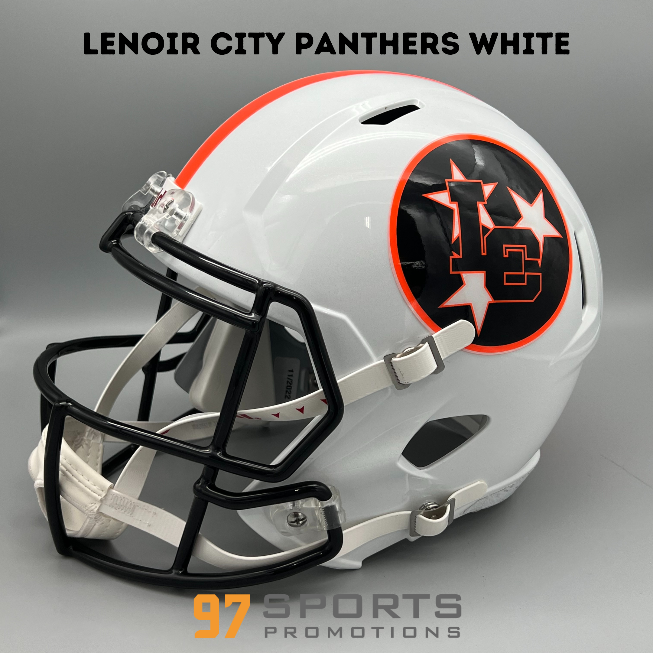 Lenoir City Panthers (white) 2023 Mini Football Helmet - 97 Sports  Promotions