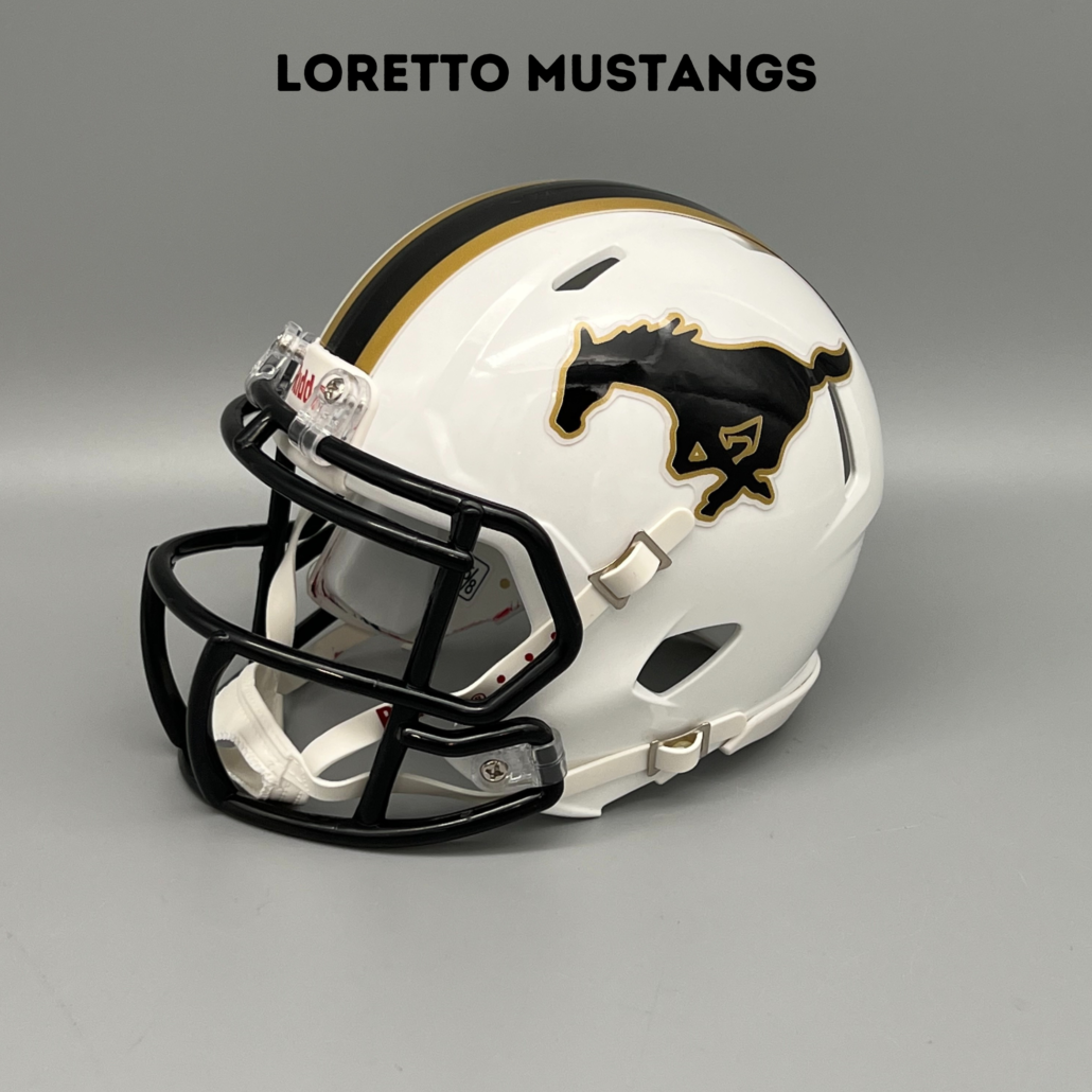 Loretto Mustangs (TN) 20222023 MIni Football Helmet 97 Sports Promotions