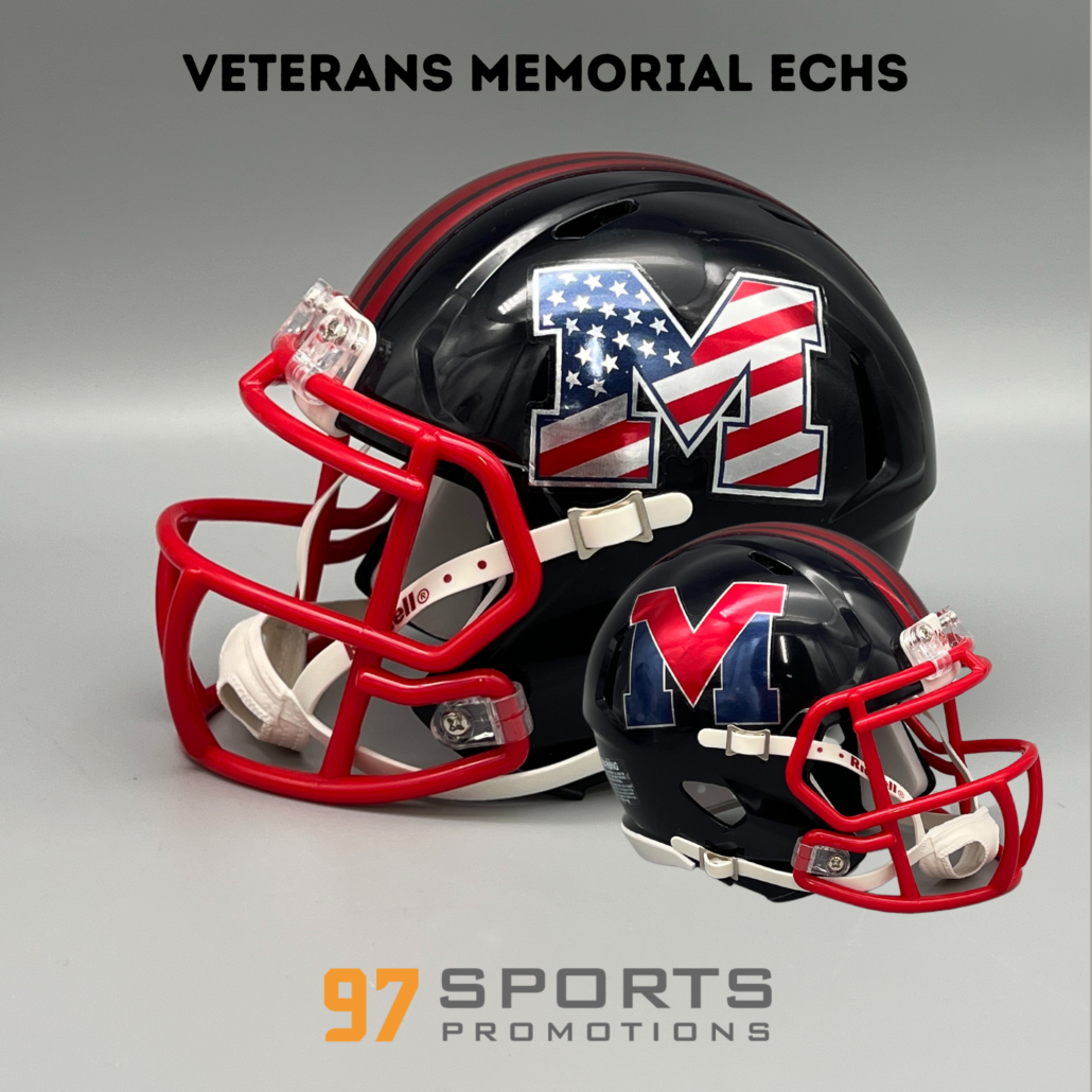 brownsville pace football helmet Veterans Memorial ECHS (Brownsville TX) 2023 Mini Football Helmet